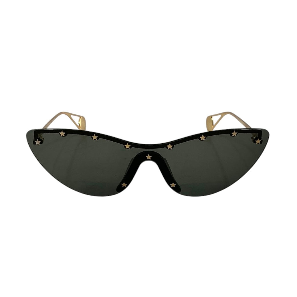 Gucci Women's GG0666S-001 Star-Studded Cat-Eye Shield Sunglasses