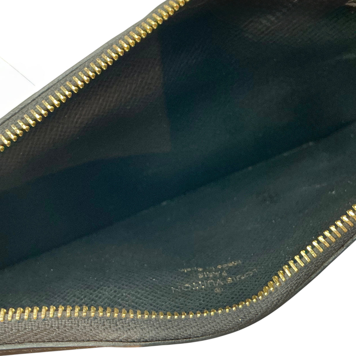 Louis Vuitton Slim Purse – Monogram Reverse Canvas & Black Leather
