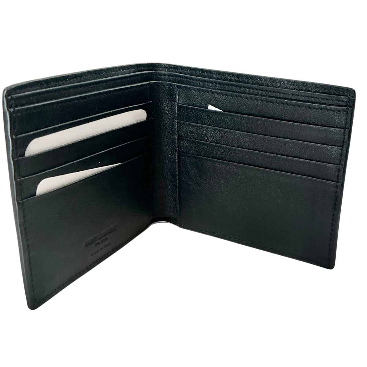 Saint Laurent Men's Le Monogramme Allover East/West Leather Wallet - Black