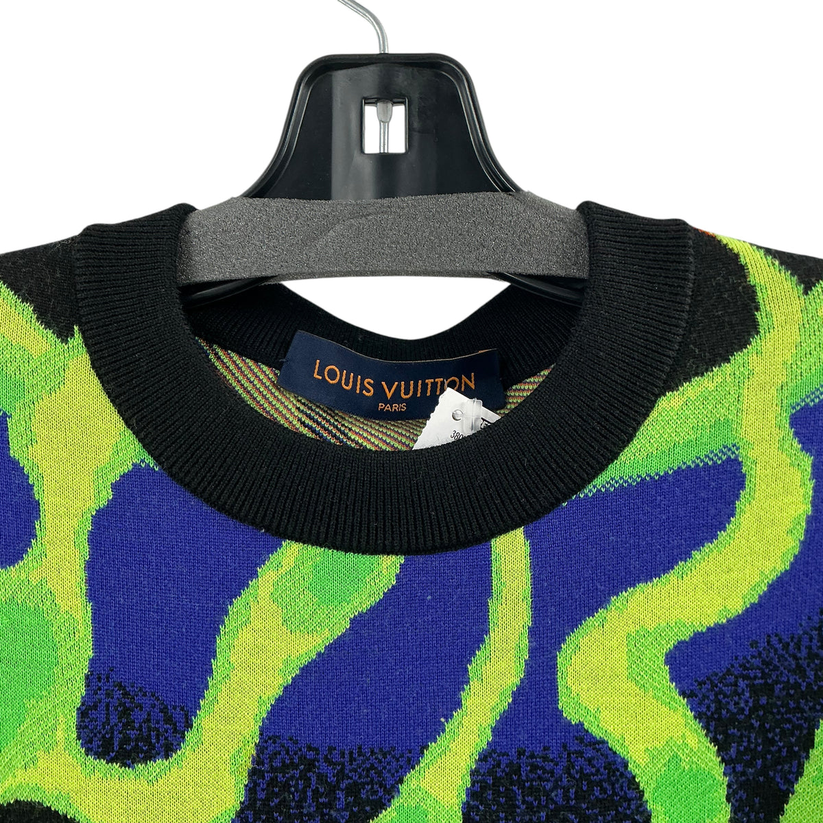 Louis Vuitton Thorn Flames Graphic Jacquard Wool Knit Sweater