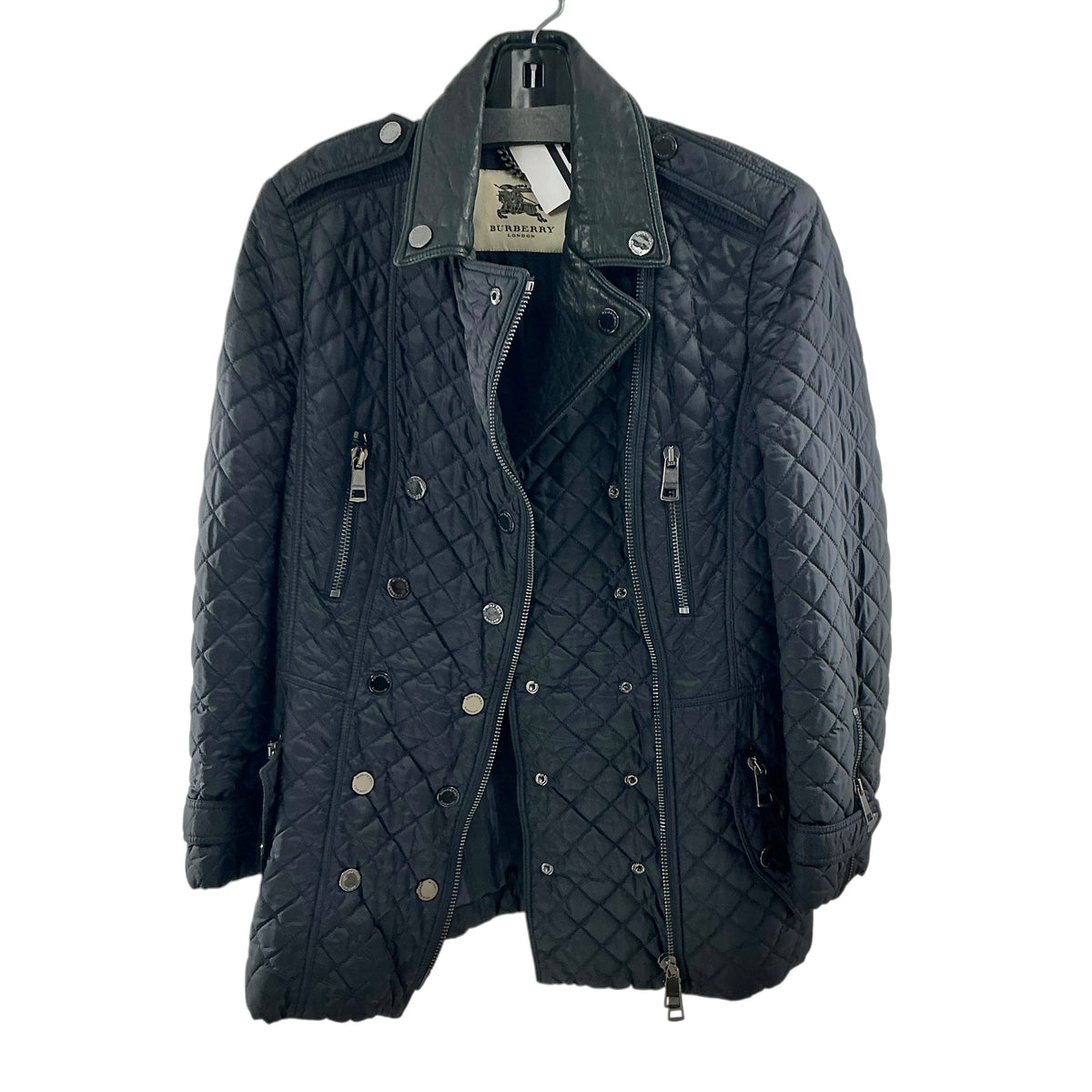 Burberry London Quilted Moto-Style Jacket