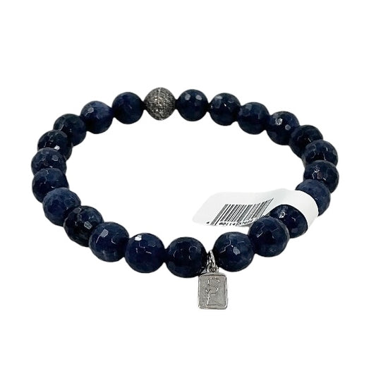 Sheryl Lowe Sodalite & Diamond Beaded Bracelet