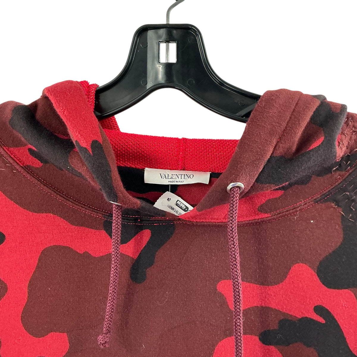 Valentino Red Camouflage Pullover Hoodie