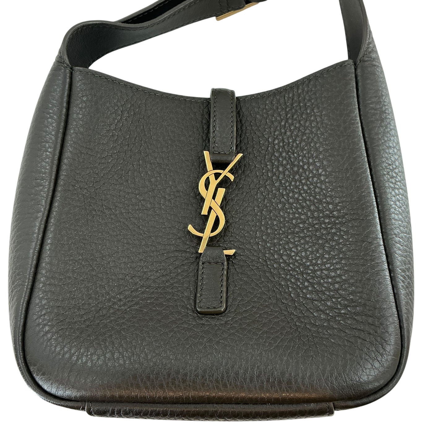 Saint Laurent Le 5 à 7 Supple Baby Grained Leather Hobo Bag