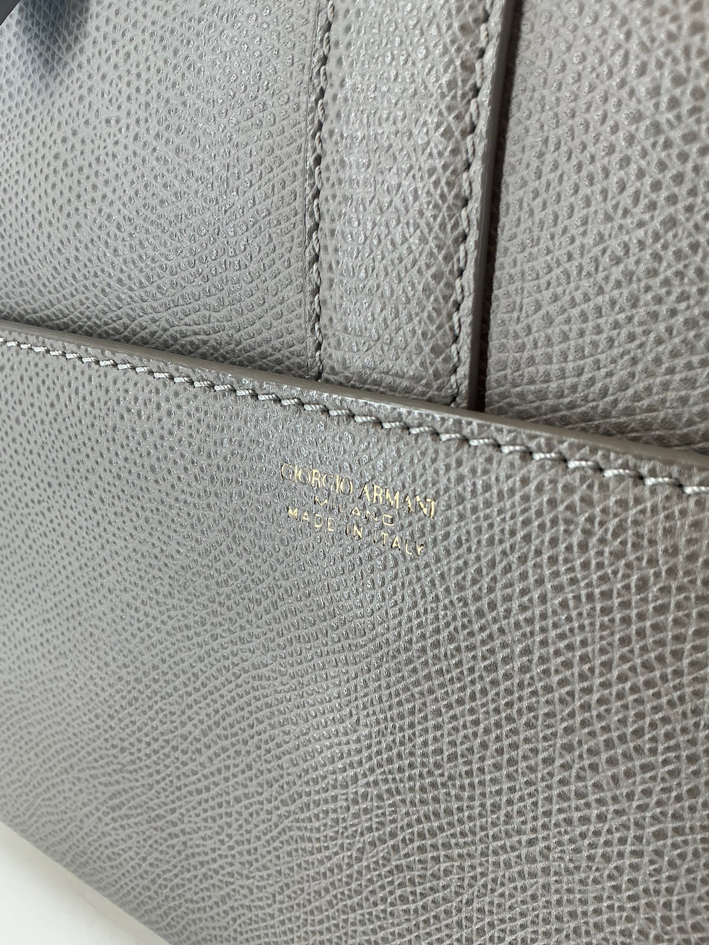 Giorgio Armani Borgonuovo Top Handle Tote Bag