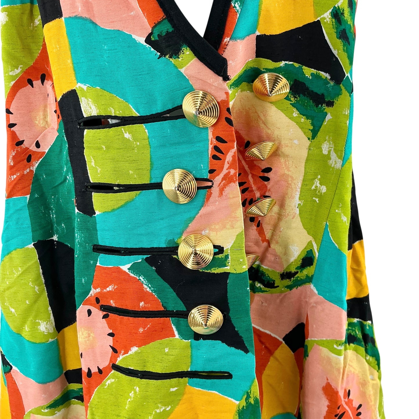 Bob Mackie Watermelon Fruit Print Halter Top Vest