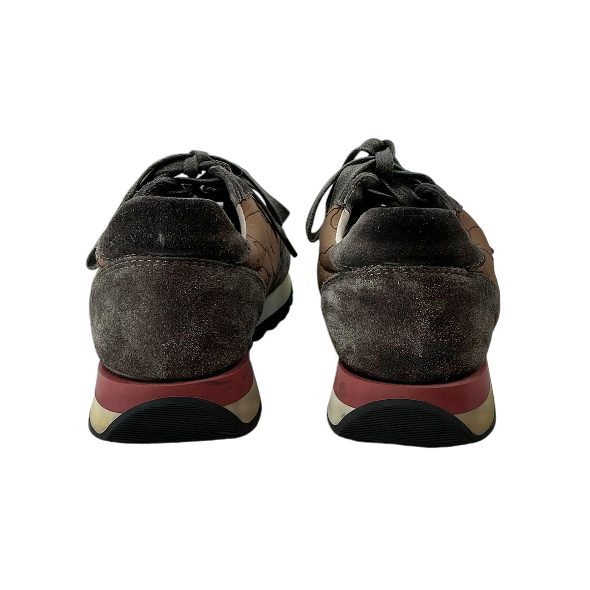 Brunello Cucinelli Monili Suede & Technical Fabric Runner Sneakers