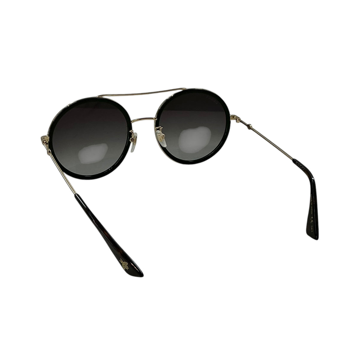 Gucci GG0061S Round Web Frame Sunglasses