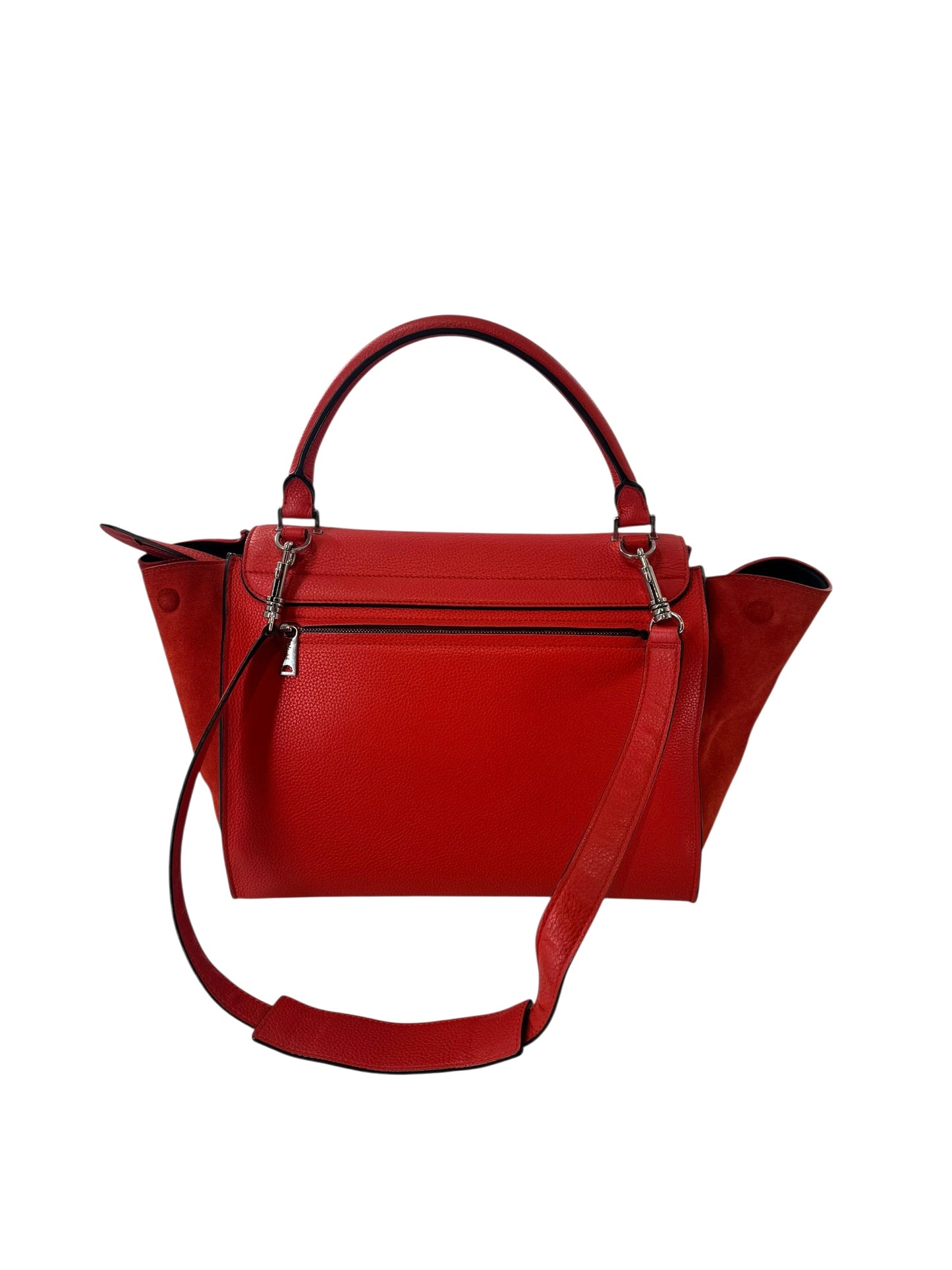 Cèline Trapeze Medium Bag in Red