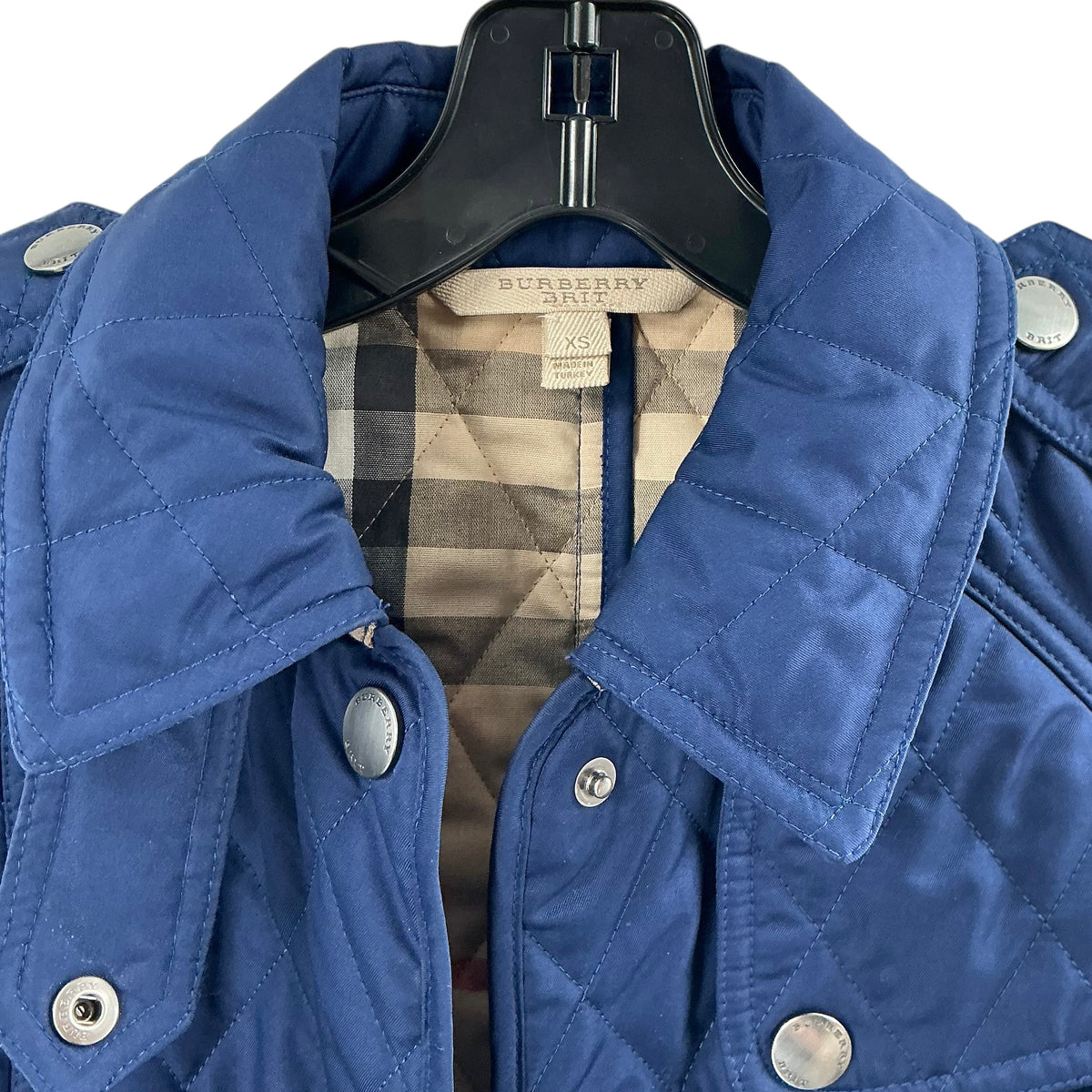 Burberry Brit Blue Diamond Quilted Jacket