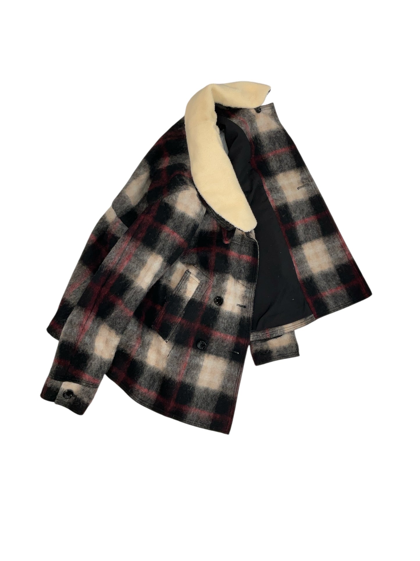 Dolce & Gabbana Plaid Wool Womens Coat