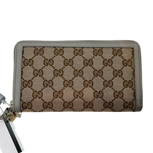 Gucci GG Canvas Zip Around Organizer Long Wallet