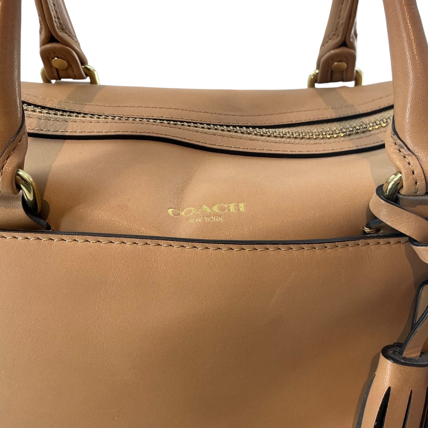 Coach Legacy Haley Satchel in Camel Leather