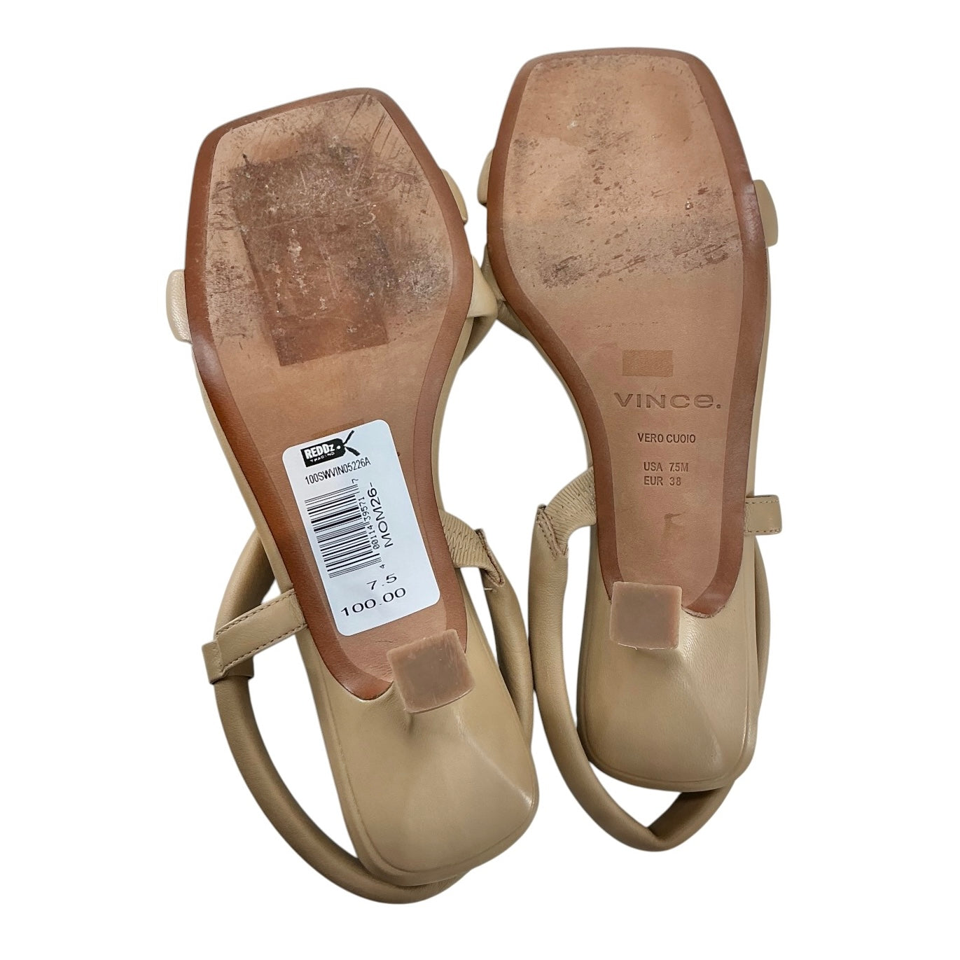Vince Coline Tubular Leather Slingback Sandal