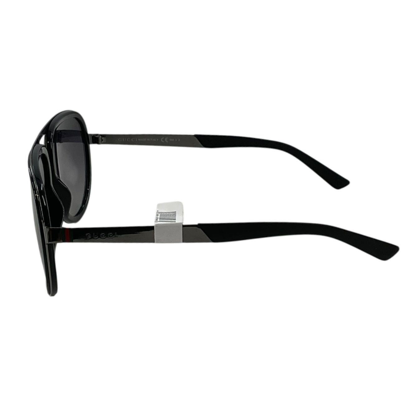 Gucci GG0062S Aviator Sunglasses - Black/Grey Gradient