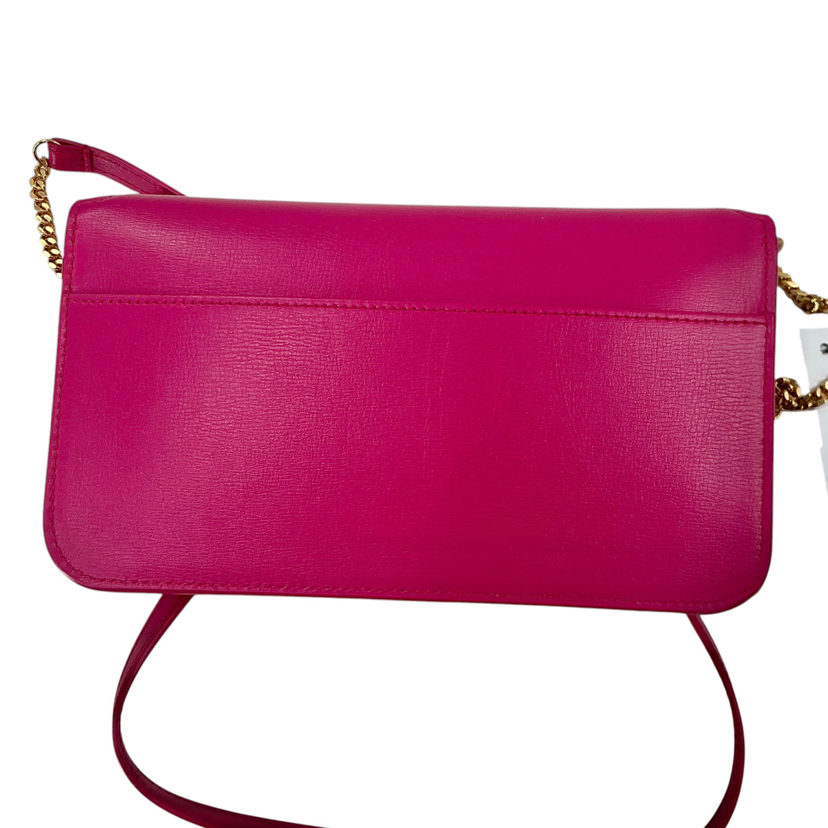 YSL Yves Saint Laurent Small Monogram Chain Wallet Bag – Pink/Fuchsia