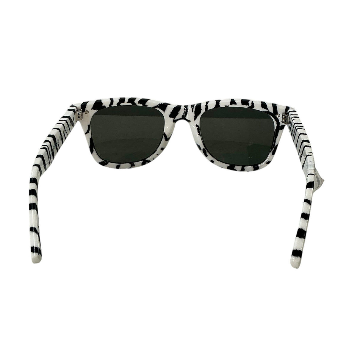 Saint Laurent White & Black Zebra Print SL 51 Wayfarer Sunglasses