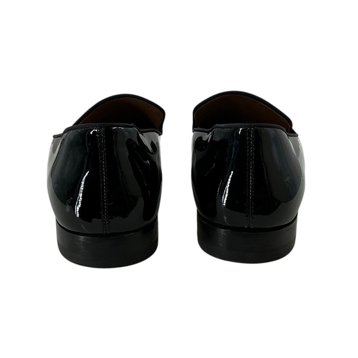 Christian Louboutin Black Patent Leather Dandelion Loafers