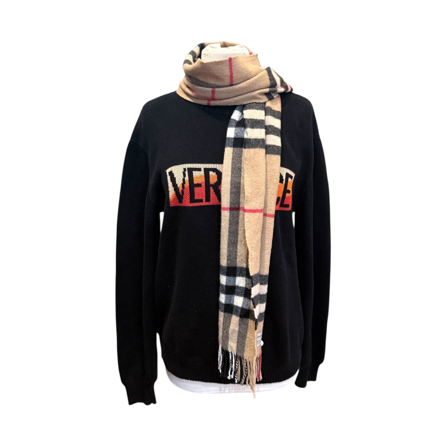 Burberry House Check Pattern Cashmere Scarf