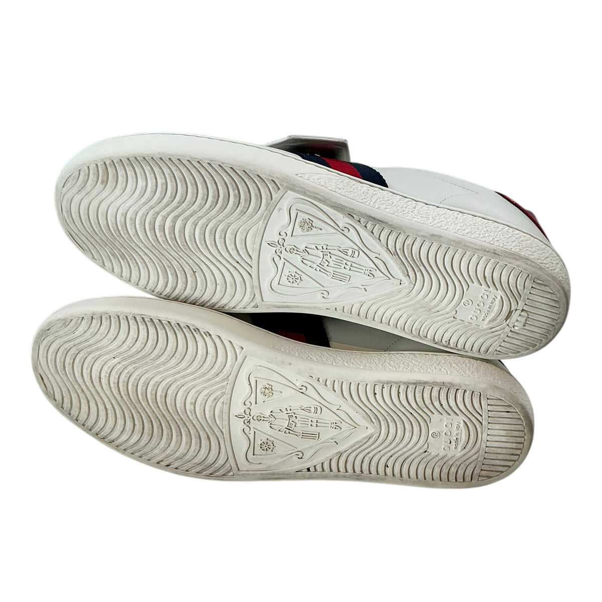 Gucci Ace White Leather Sequin Rainbow Logo Sneakers
