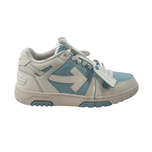 Off-White "Out of Office" Low-Top Sneakers – Light Blue/White