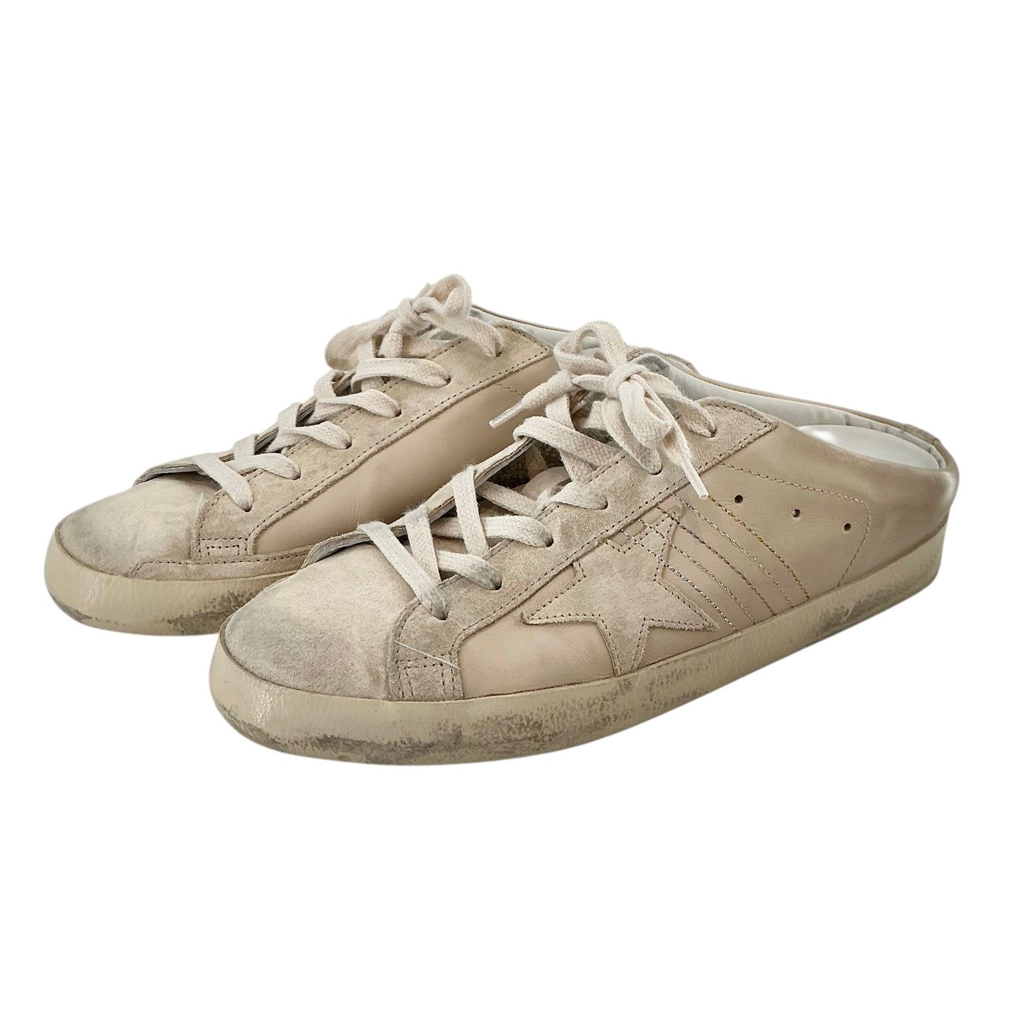 Golden Goose Super-Star Sabot Leather Slide Sneakers