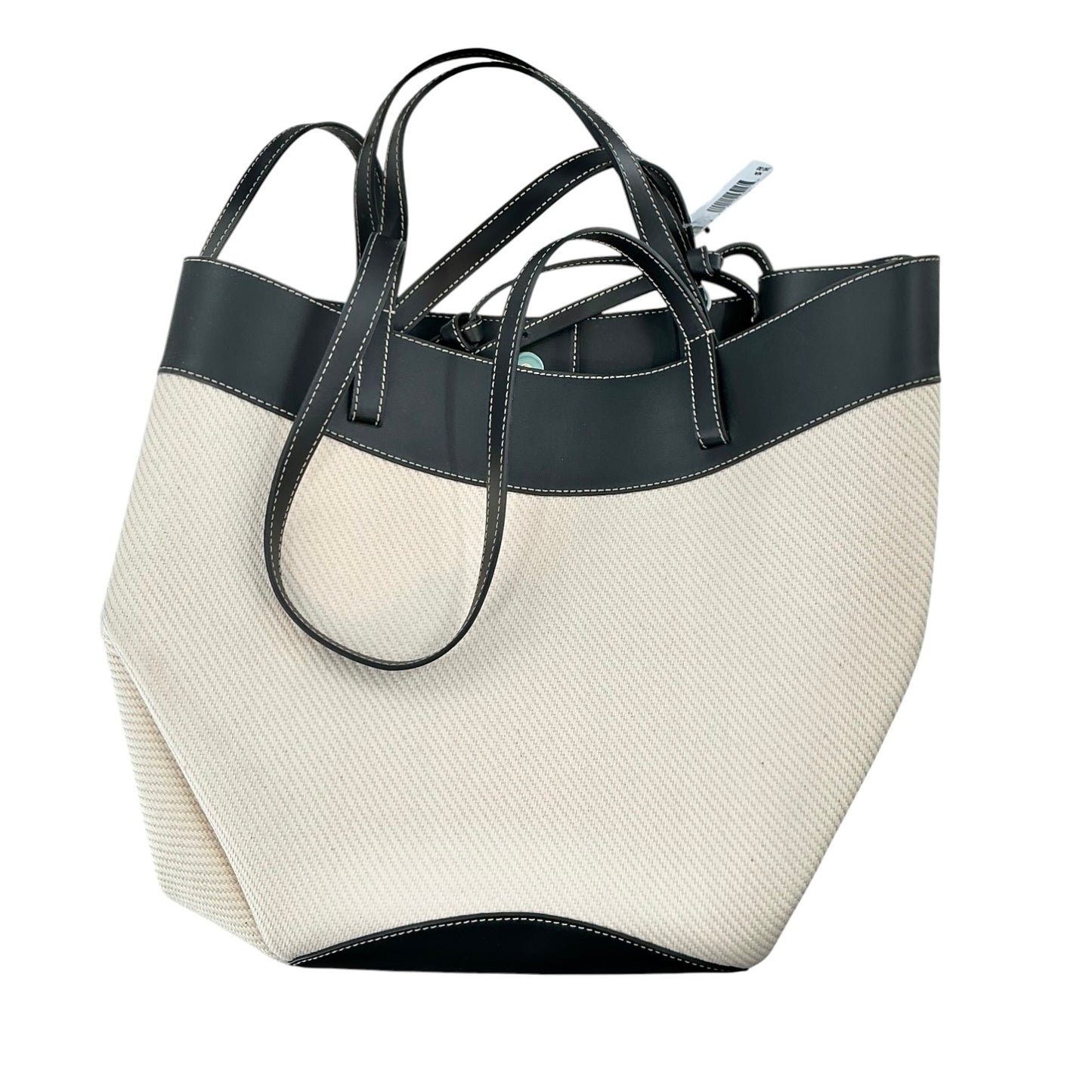Polène Cyme Canvas and Leather Tote