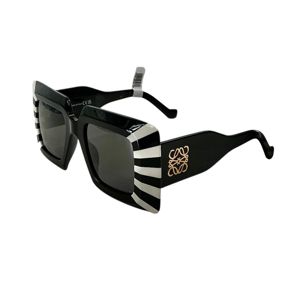 Loewe Anagram Square Striped Sunglasses