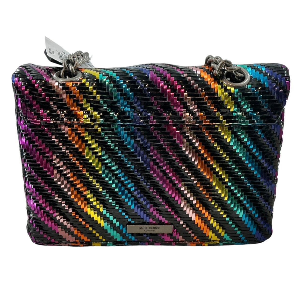 Kurt Geiger London Rainbow Woven Kensington Shoulder Bag