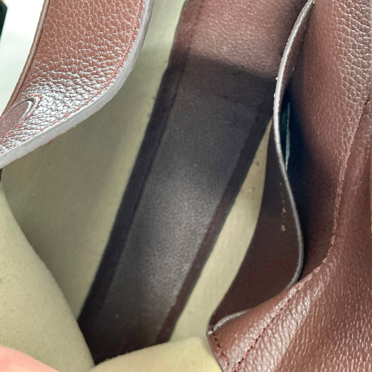 Polène Paris Tonca Bag in Grained Leather – Textured Crescent Crossbody