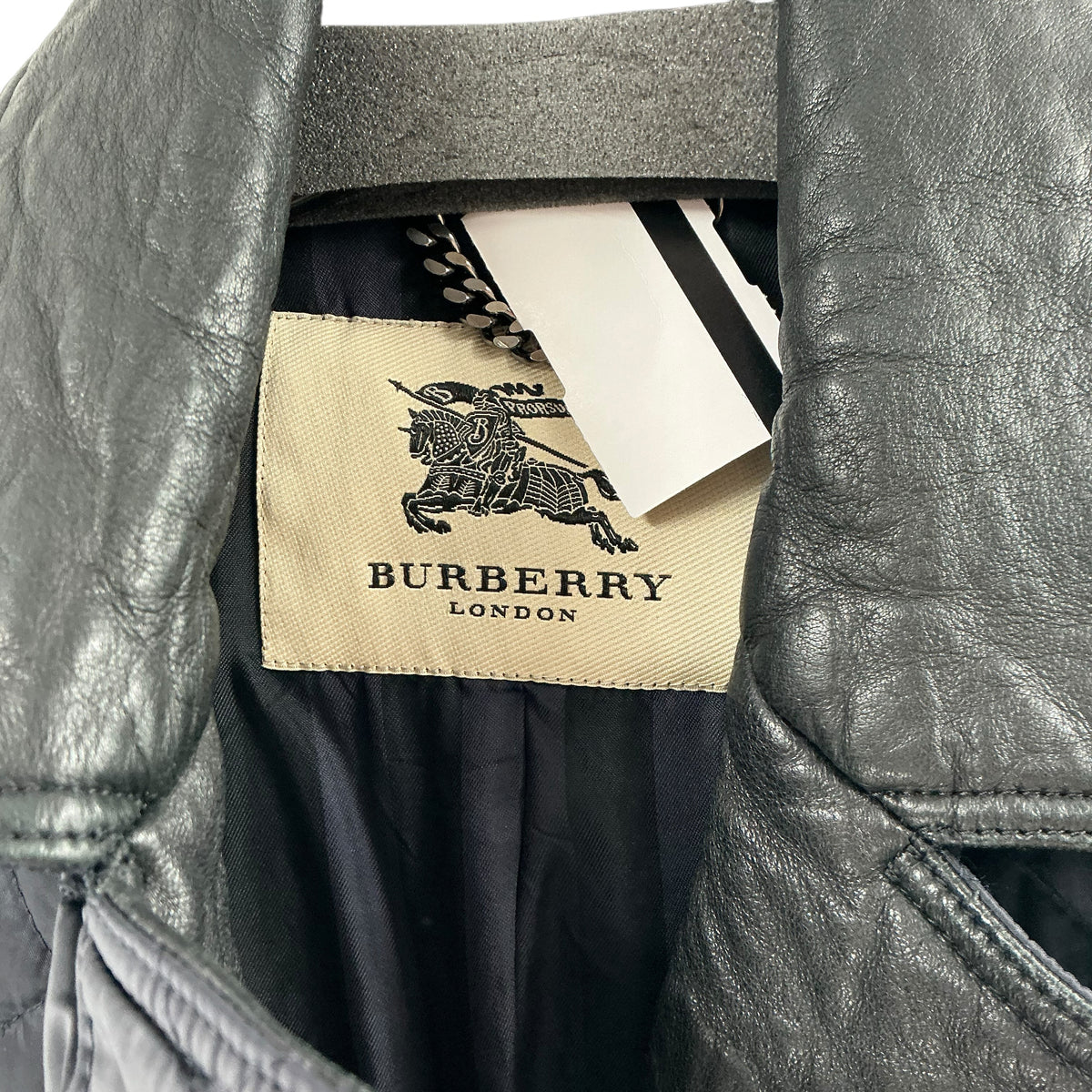 Burberry London Quilted Moto-Style Jacket