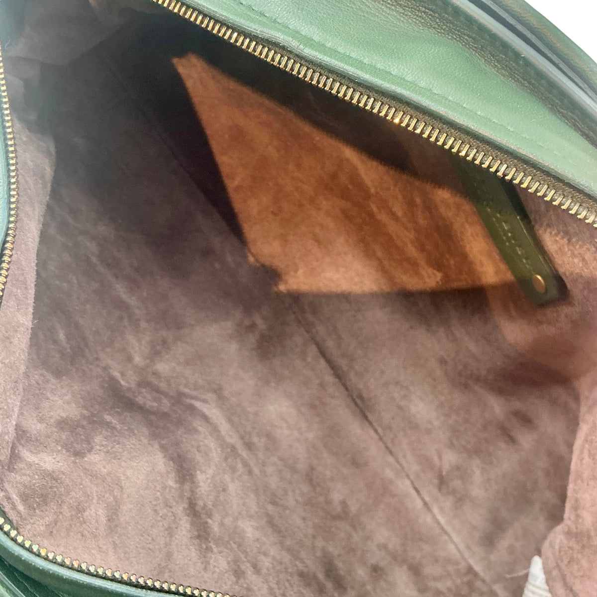 Bottega Veneta Green Nappa Intrecciato Crossbody Bag