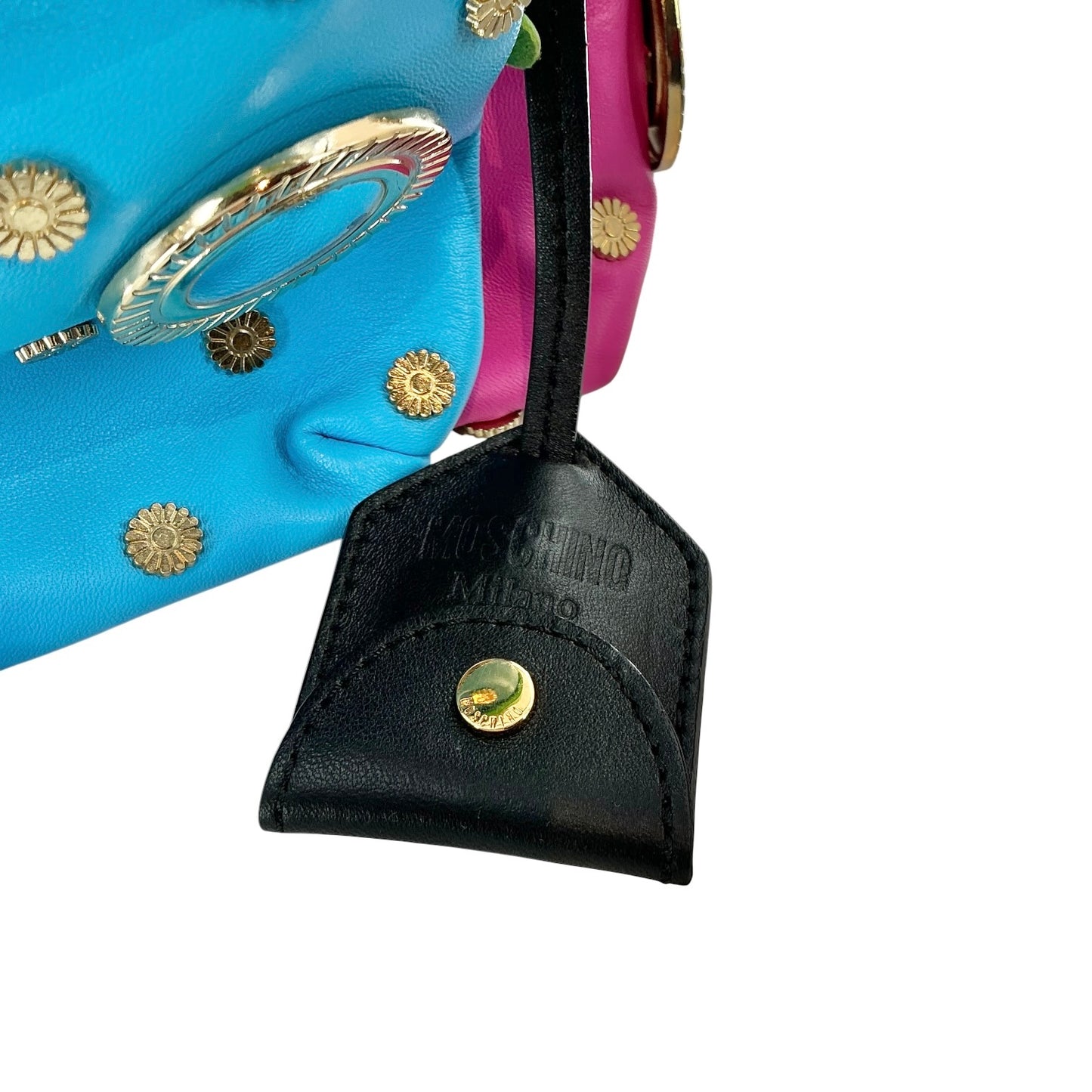 Moschino Couture "Hippie Chic" Embellished Leather Backpack