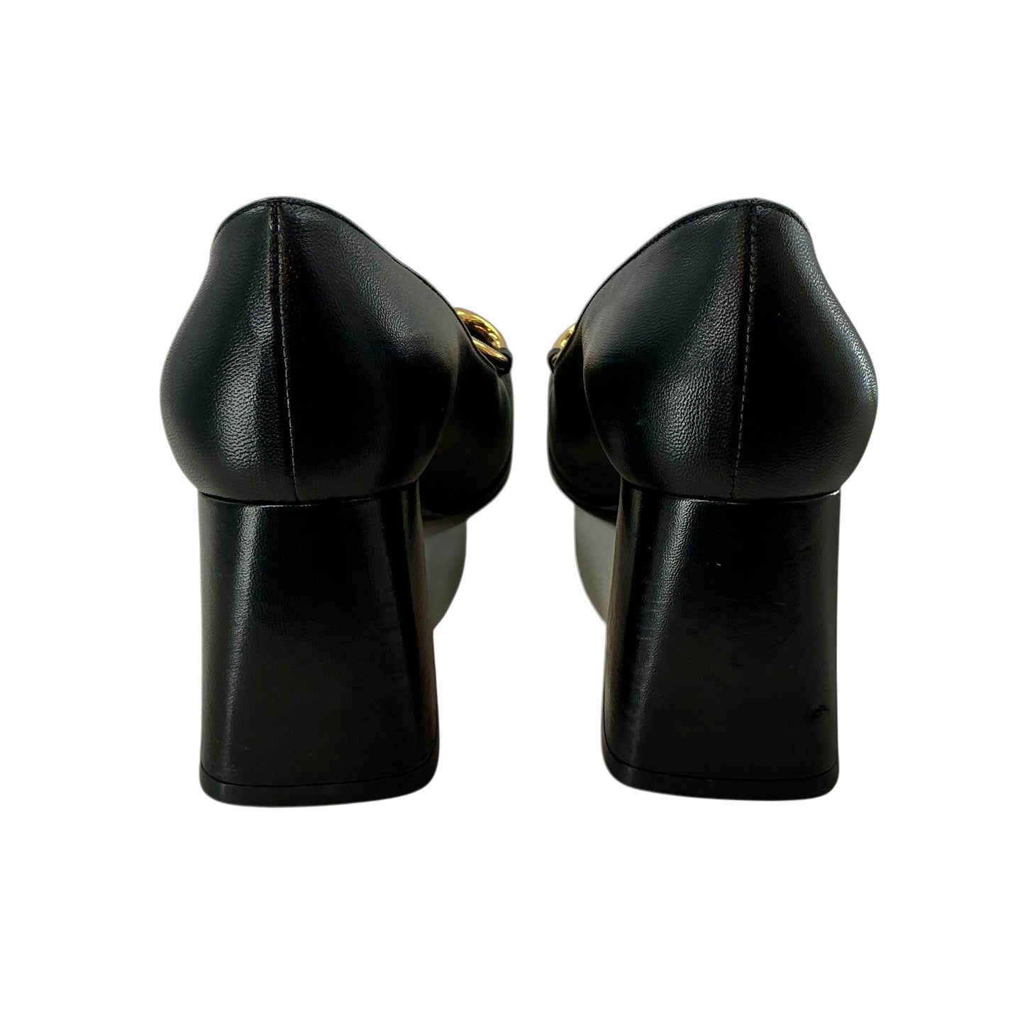 Gucci Malaga Kid Leather Horsebit Pumps