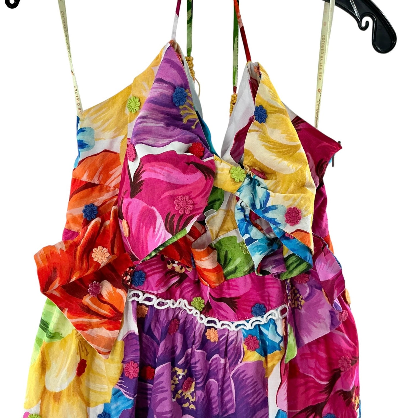 Farm Rio Rainbow Chita Flower Midi Dress