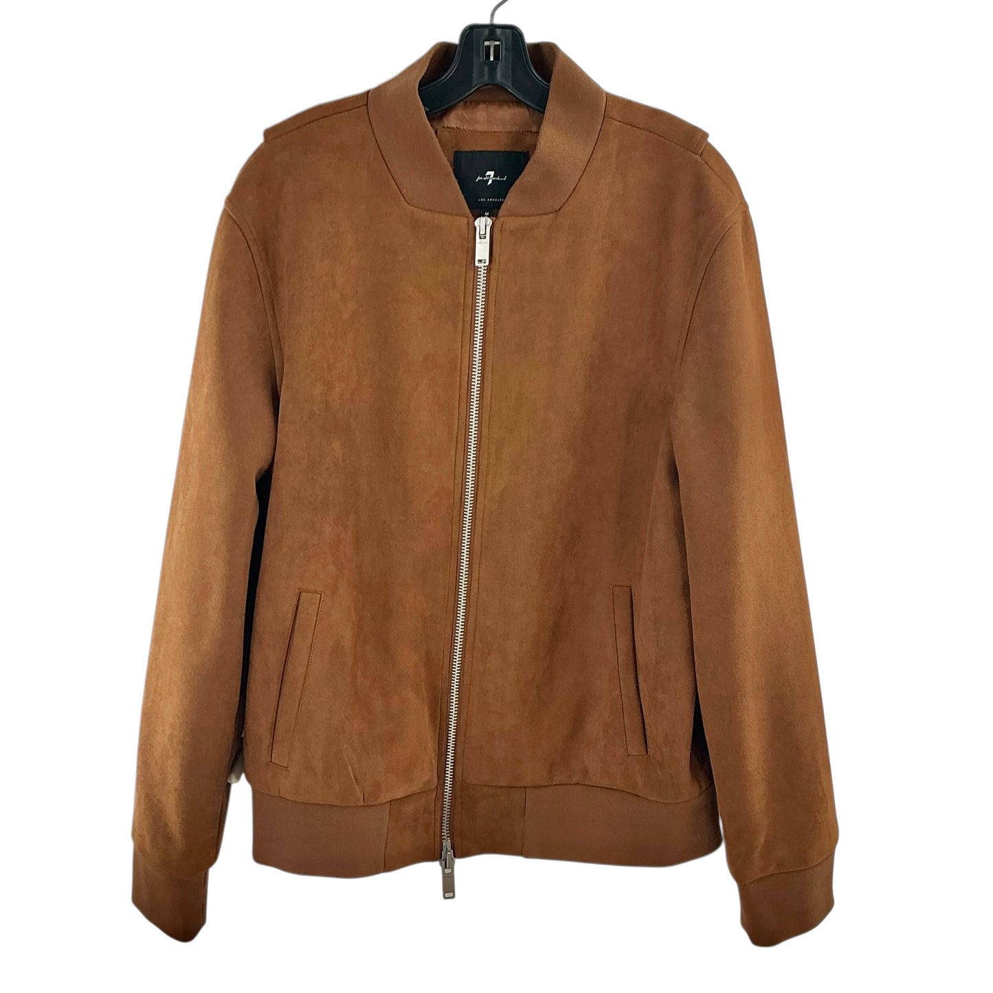 7 For All Mankind Men's Suede Bomber Jacket
