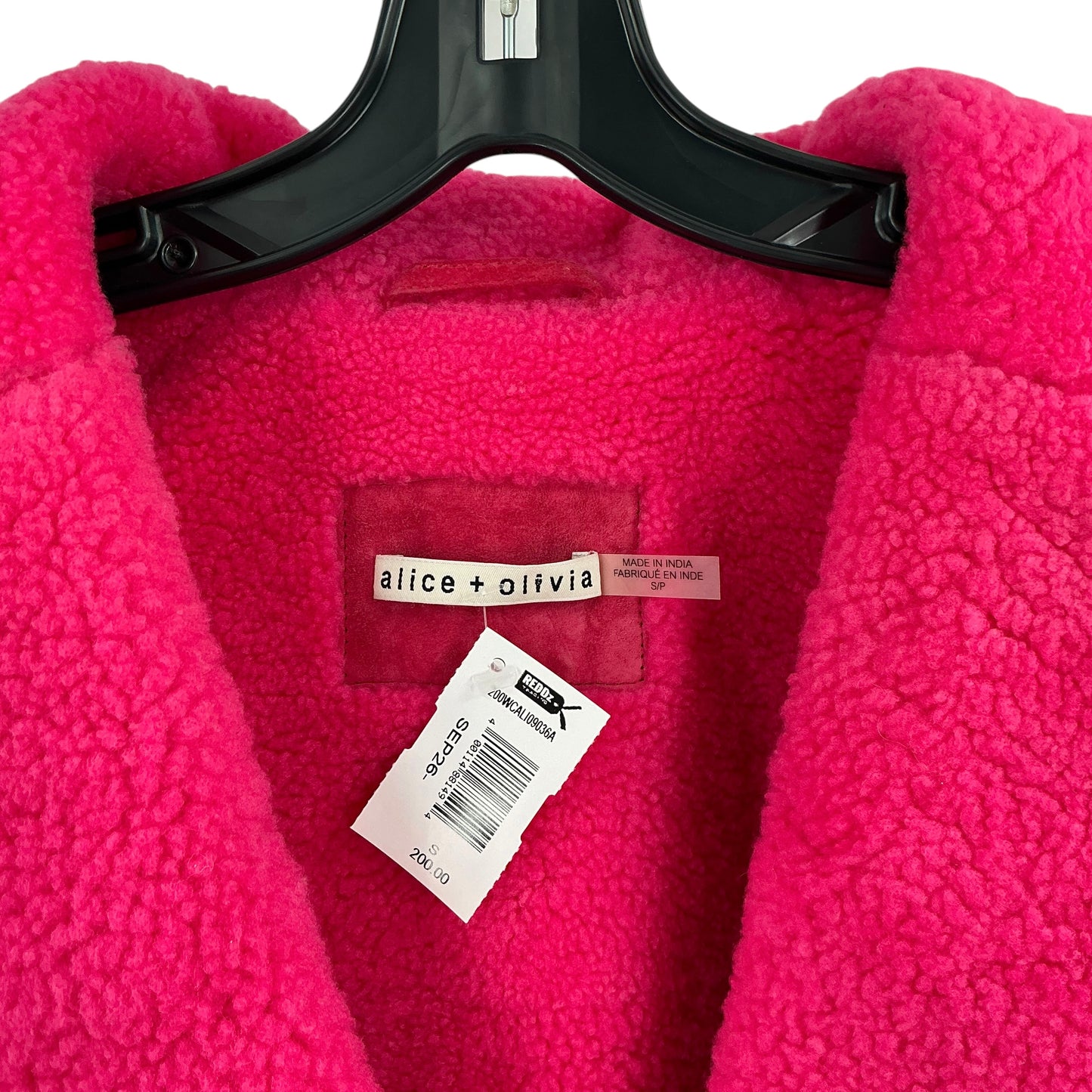 Alice + Olivia Luisana Quilted Mixed Media Leather & Faux Fur Shearling Jacket