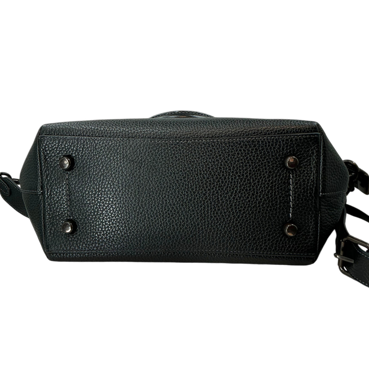 COACH Cara Satchel in Black Soft Pebble Leather (Style CE741)