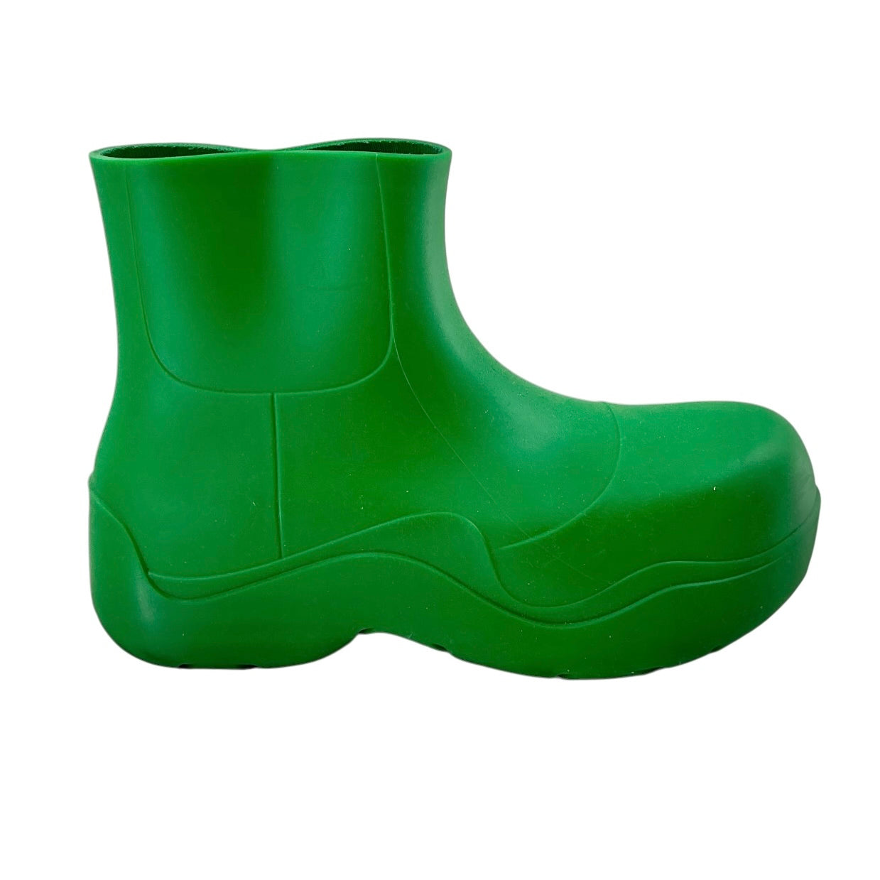 Bottega Veneta Green Rubber Puddle Ankle Boots