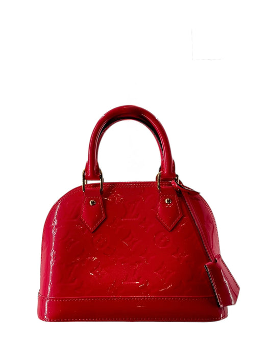Louis Vuitton Vernis Alma BB Pomme D'Amour Bag