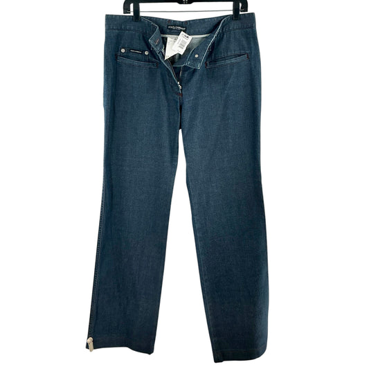 Dolce & Gabbana Vintage Y2K Archive Denim Jeans "D&G" Leather Patches
