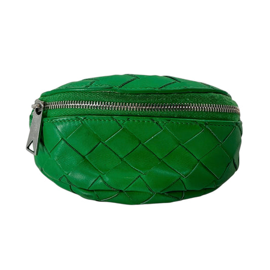 Bottega Veneta Green Intrecciato Wrist Pouch