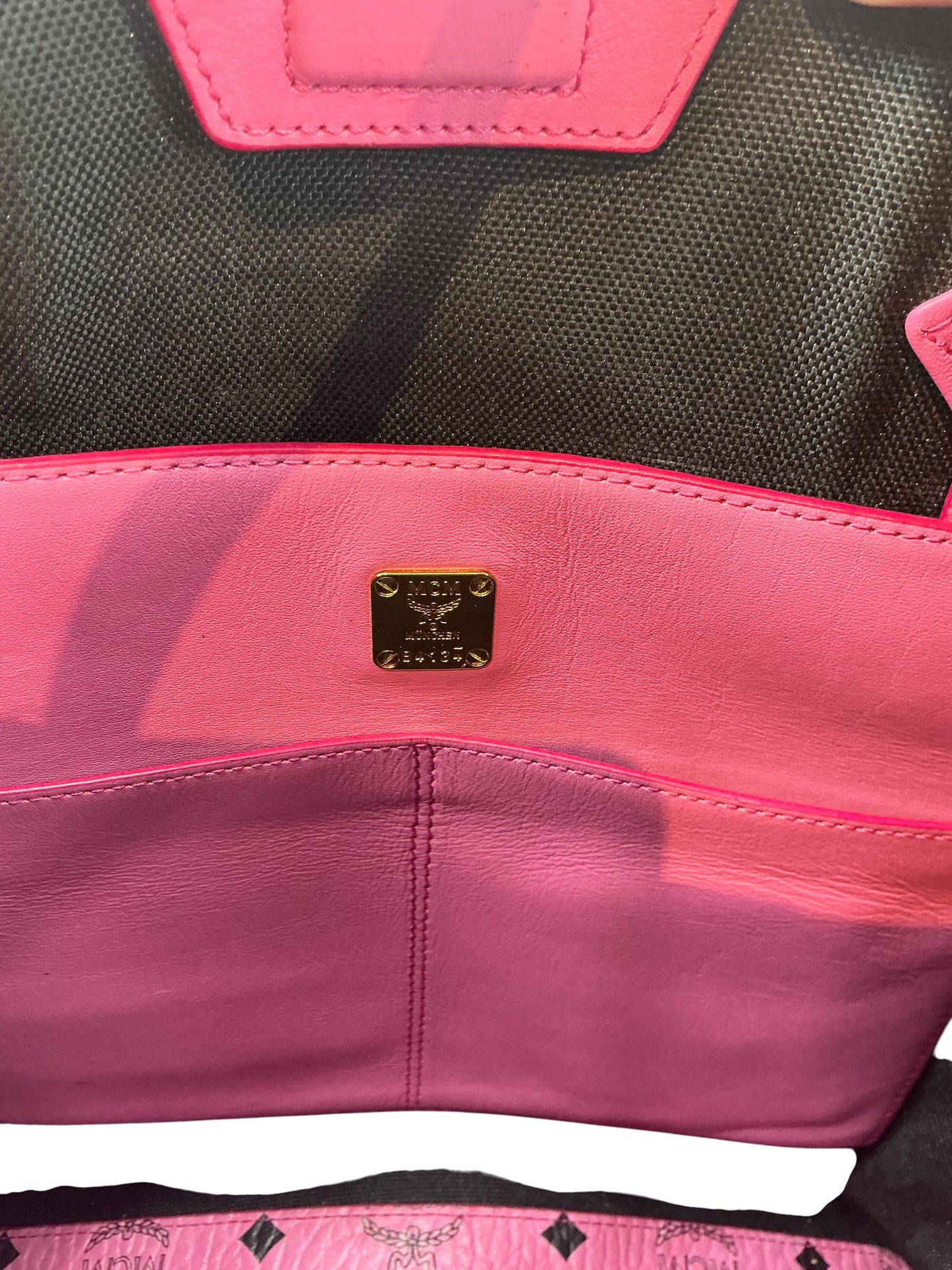 MCM Visetos Kira North South Shopper Tote