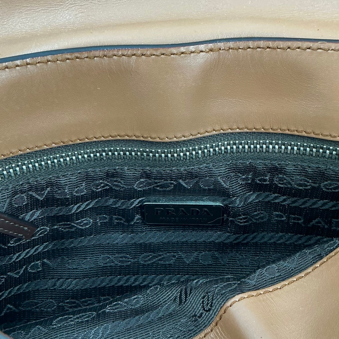 Prada Vitello Leather Flap Shoulder Bag