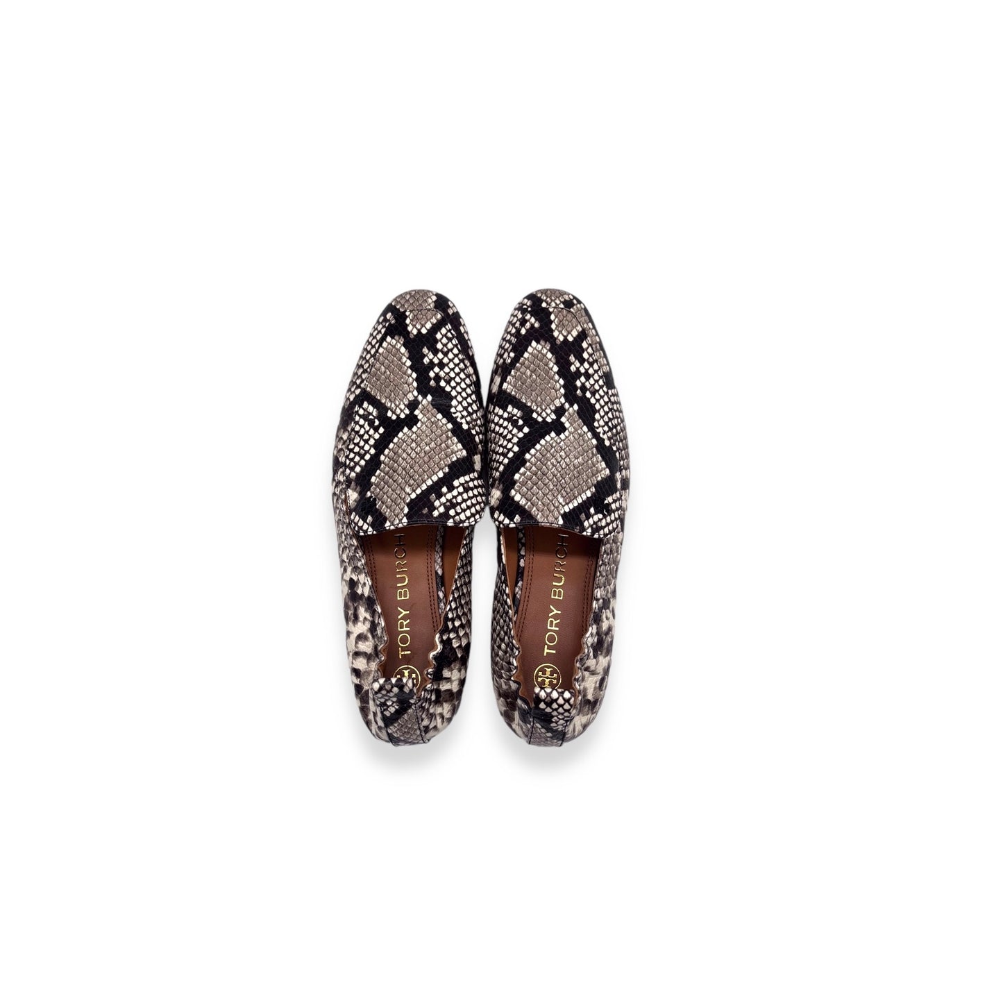 Tory Burch Leather Animal Print Loafers