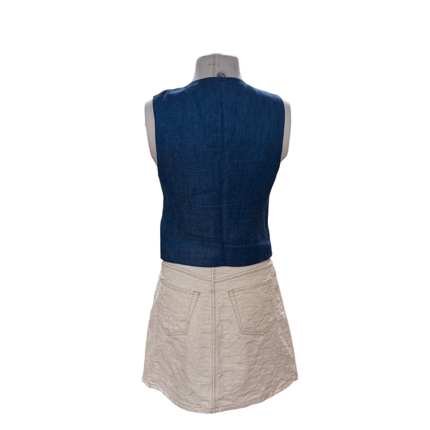 Casablanca Ecru Emboss Skirt