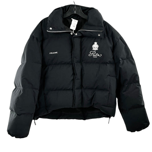 FRAME x Ritz Paris Women's Down Puffer Jacket Black Size Small NWT