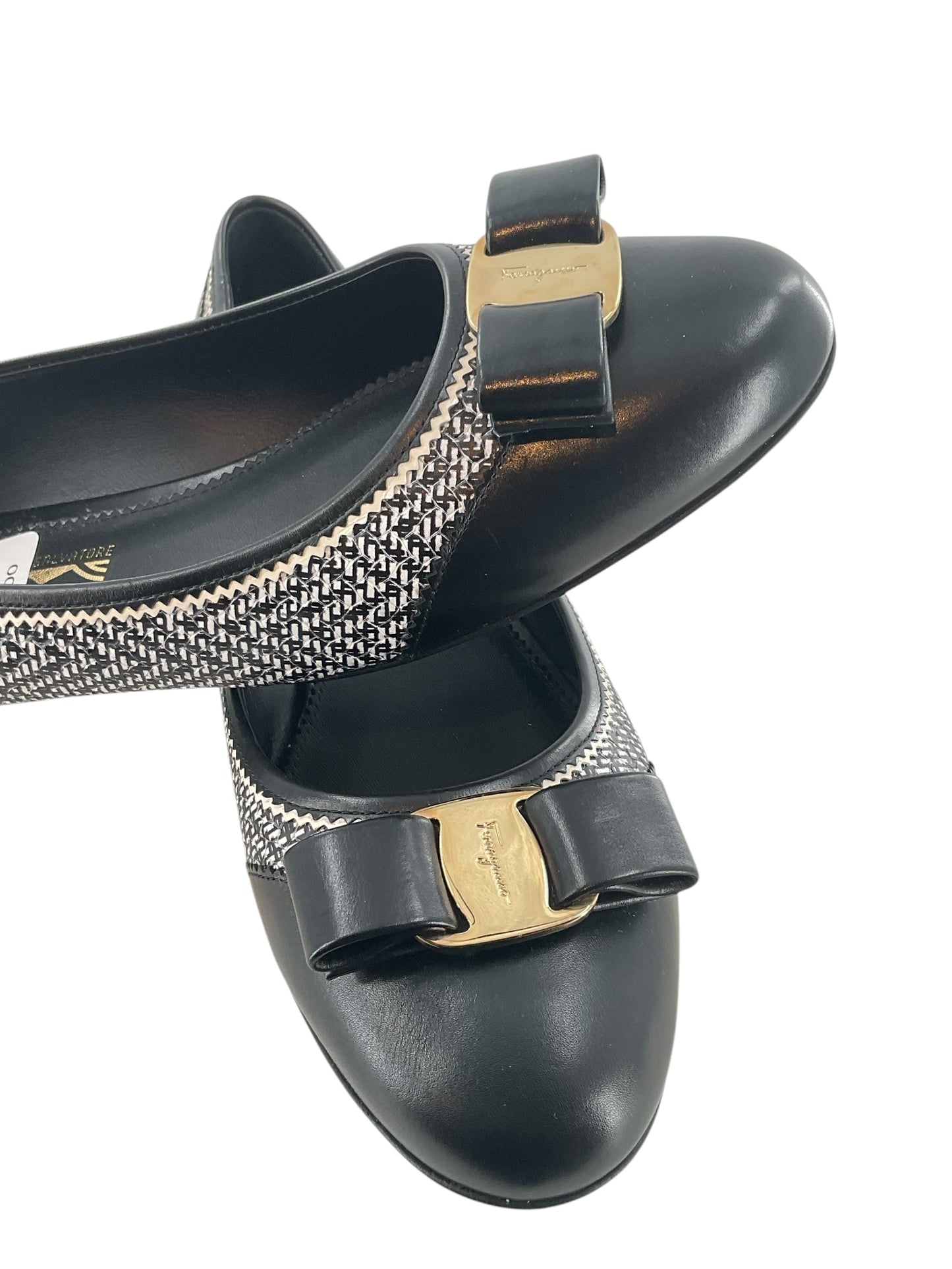 Salvatore Ferragamo Zig-Zag Ballerina Flats