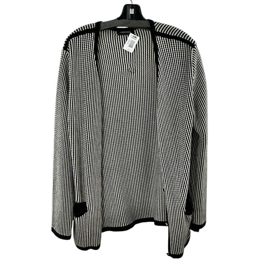ANINE BING Dave Cardigan in Black & White Stripe