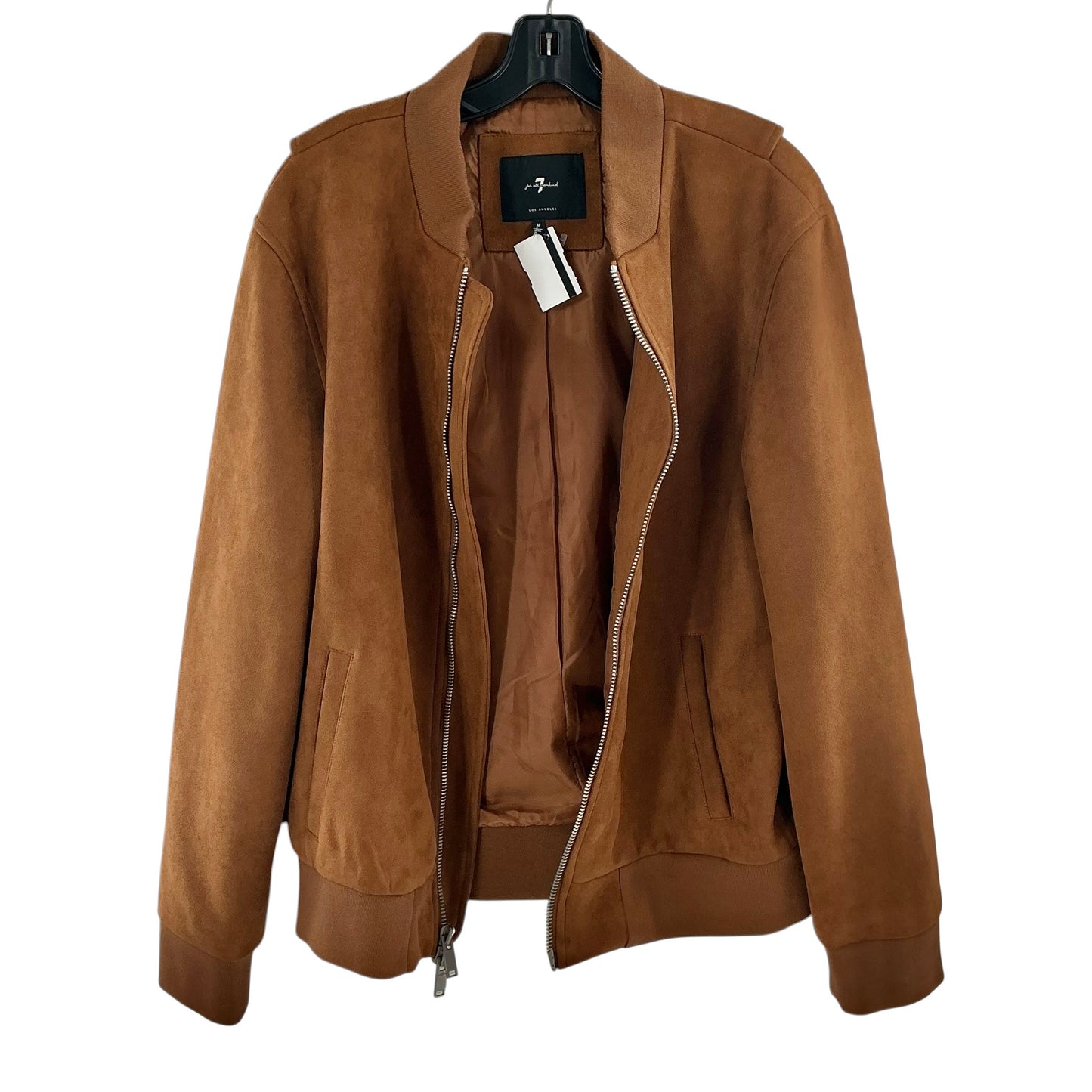 7 For All Mankind Men's Suede Bomber Jacket